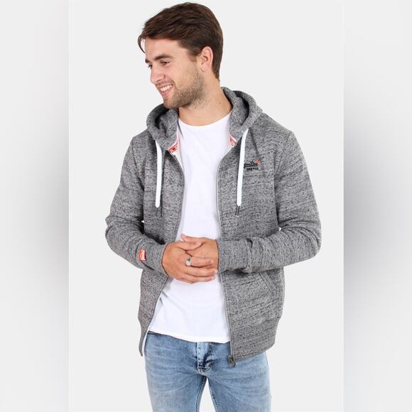 Super Dry Orange Label Zip Up Hoodie Size L - Picture 1 of 9